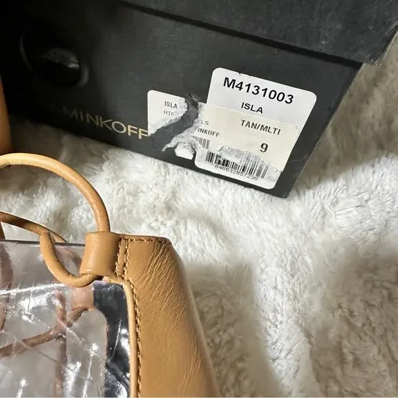 Rebecca Minkoff Tan Sandals Size 9 Neutral Resort Strappy Tassel Laced Coastal - Picture 6 of 9